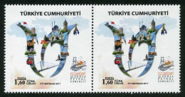 Türkiye 2017 Mi 4345 MNH Petroleum Congress, Istanbul, Conferences, Industry, Bridge [Pair] - Pétrole