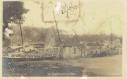 24 Perigueux Le Port  Péniches A Voile 1906 Carte Photo - Périgueux