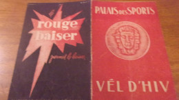 CYCLE VELO PROGRAMME VEL D HIV PALAIS DES SPORTS NOVEMBRE 1948 - Programma's