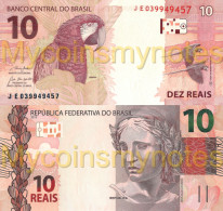 BRAZIL, 10 REAIS, 2021, Prefix JE, P-New (Not Yet In Catalog), New Signature, UNC - Brésil