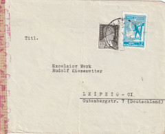 Turquie Lettre Censurée Galata Pour L'Allemagne 1943 - Covers & Documents