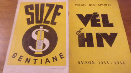 CYCLE VELO PROGRAMME VEL D HIV PALAIS DES SPORTS  SAISON 1953 1954N CYCLISME - Deportes