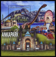 Türkiye 2017 Mi 4342-4343 MNH Amusement Parks, Dinosaurs, Tyrannosaurus Rex, Prehistorical Animals, Reptile [Block 164] - Autres & Non Classés