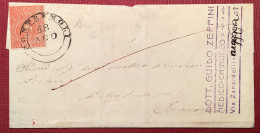 PONTREMOLI 1854 Sa 7c GRECHE PIU LARGA, Very Fine 15c (1853-55) Cover>Serapezza (Parma Lettera Parme Lettre - Parme