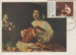 68-Tematica Saluti Da "Italia Nel Mondo"-Albania-Arte Italiana:Caravaggio-Cartolina Maximum Con Annullo Speciale - Souvenir De...