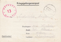 PRISONERS OF WAR MAIL 1941 LETTER SENT FROM STALAG XII C  TO MŁAWA - Prisoner Camps