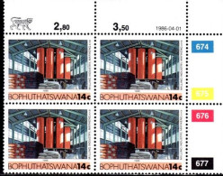 Bophuthatswana - 1985 Industries 14c Control Block (1986-04-01) # SG 136 - Bofutatsuana