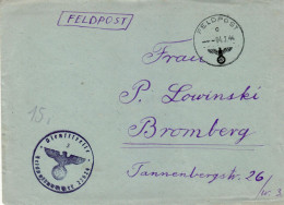 GERMAN OCCUPATION 1944 FELDPOST  LETTER  SENT TO BYDGOSZCZ - Other & Unclassified