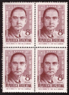 ARGENTINA • CENTENARIO NACIMIENTO SUN YAT-SEN • CUADRO SELLOS SIN USO DE 8 PESOS • EMISIÓN AÑO 1966 - Nuevos