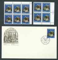 Canada #974 LR. PB & UR Blank Block Of 6 MNH+FDC-Christmas 1982-Creche Figures - Blocs-feuillets