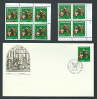 Canada #975 LR. PB & UR Blank Block Of 6 MNH+FDC -Christmas 1982-Creche Figures - Blocs-feuillets