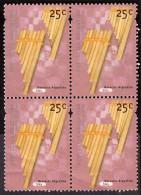 ARGENTINA • NOROESTE ARGENTINO • SIKU • CUADRO DE SELLOS USADOS DE 25 CENTAVOS • EMISIÓN AÑO 2000 - Used Stamps