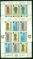ISLE OF MAN 1978 Mi 122-27 Two Mini Sheets** Europa CEPT – Building Memorials [LA1178] - 1978