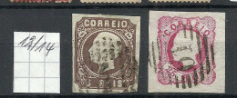 PORTUGAL 1862 Michel 12 & 14 O - Gebruikt