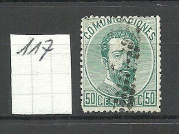 ESPANA Spain 1872 Michel 117 O - Used Stamps