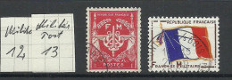 FRANCE 1946 & 1964 Military Post Militärpost Michel 12 & 13 O - Altri & Non Classificati