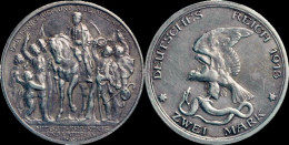 Germany Preussen Wilhelm II 2 Mark 1913A - Befreiungskampf - 2, 3 & 5 Mark Plata