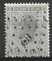 OBP17 Cu, Met Puntstempel En O Van Postes Onderbroken - 1849-1900