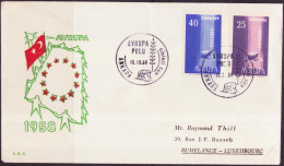 Europa CEPT 1958 Turquie - Türkei - Turkey FDC3 Y&T N°1412 à 1413 - Michel N°1610 à 1611 - 1958