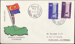 Europa CEPT 1958 Turquie - Türkei - Turkey FDC9 Y&T N°1412 à 1413 - Michel N°1610 à 1611 - 1958