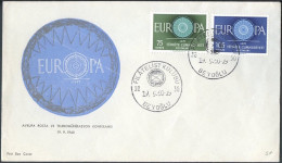 Europa CEPT 1960 Turquie - Türkei - Turkey FDC3 Y&T N°1567 à 1568 - Michel N°1774 à 1775 - 1960