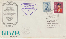 82-Tematica Saluti Da "Italia Nel Mondo"-Fiji-Busta Con Annullo Speciale Visita Giornalisti Italiani - Souvenir De...