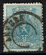 24  Obl  Dc Anvers    115 - 1866-1867 Petit Lion