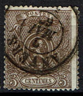 25 A Foncé Obl  Anvers  120 - 1866-1867 Petit Lion (Kleiner Löwe)