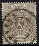 25A Obl  Dc Anvers  100 - 1866-1867 Piccolo Leone