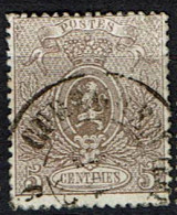 25A Obl  TB  Dc  Cureghem  + 100 - 1866-1867 Coat Of Arms