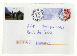 Enveloppe FRANCE Prêt à Poster Lettre Prioritaire Oblitération CHENS SUR LEMAN 03/01/2000 - PAP: Privé-bijwerking