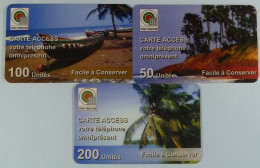 TOGO - Prepaid - Set Of 3 - Carte Access - 50, 100 & 200 Units - Used - Togo