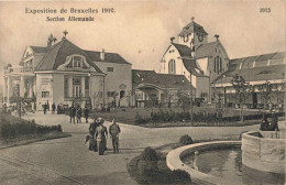 BELGIQUE - Exposition De Bruxelles 1910 - Section Allemande - Animé - Carte Postale Ancienne - Weltausstellungen