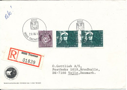 Norway Registered Cover Sent To Denmark Tromsö 28-6-1983 - Lettres & Documents