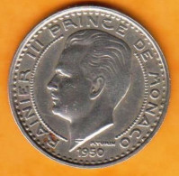 MONACO  - 100 F - Rainier III - 1949-1956 Anciens Francs