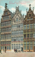 BELGIQUE - Anvers - Brabo Et Maisons Des Corporations - Colorisé - Carte Postale Ancienne - Antwerpen