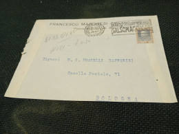 LETTERA PUBBLICITARIA CON ANNULLO POSTALE PUBBLICITARIO  SALSOMAGGIORE- VIAGGIATA 1922 - Reclame