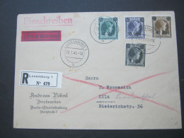 LUXEMBURG , 1941 ,Einschreiben Eilbrief - 1940-1944 Duitse Bezetting