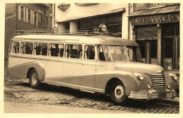 Vouziers * RARE Carte Photo ! * Autobus Autocar Bus Car Ancien Marque Type Modèle ? Garage PATOUREAUX Tel.40 - Vouziers