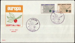 Europa CEPT 1964 Turquie - Türkei - Turkey FDC1 Y&T N°1697 à 1698 - Michel N°1917 à 1918 - 1964