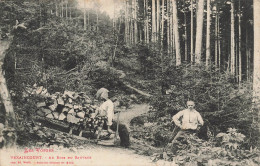 Vexaincourt * Au Bois Du Sauvage * Transport Bois Métier Scierie * Schlitteurs * 1908 - Altri & Non Classificati