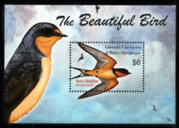 2003 Grenada/Carriacou & Petite Martinique Birds "Barn Swallow" Hirundo Rustica Set MNH** 001-7 - Rondini