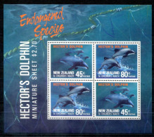 NEUSEELAND Block 28, Bl.28 Mnh - Delfin, Dolphin, Dauphine - NEW ZEALAND / NOUVELLE-ZÉLANDE - Blocks & Kleinbögen
