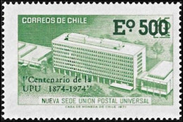 Chile 1974, 100 Years Of The Universal Postal Union (UPU) - 1 V. MNH - UPU (Union Postale Universelle)