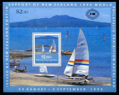 NEUSEELAND Block 25, Bl.25 Mnh - Segeln, Sailing, Voile - NEW ZEALAND / NOUVELLE-ZÉLANDE - Blocks & Kleinbögen