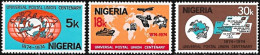 Nigeria 1974, 100 Years Of The Universal Postal Union (UPU) - 3 V. MNH - UPU (Union Postale Universelle)