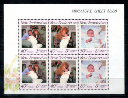 NEUSEELAND 1081-1083 KB (1) Mnh - Royal Baby - NEW ZEALAND / NOUVELLE-ZÉLANDE - Blocs-feuillets