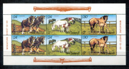 NEUSEELAND 906-908 KB (1) Mnh - Pferde, Horses, Chevaux - NEW ZEALAND / NOUVELLE-ZÉLANDE - Blocs-feuillets