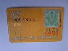 BOSNIA/ HERZEGOWINA / 100 IMPULSA/   CHIP  CARD/ STAMP ON CARD/ 120 GODINA BH MARKE /  PTT BIH        ** 14661** - Bosnië