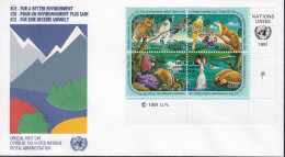 UNO GENF  194-197, FDC, Wirtschaftskommission: Für Eine Bessere Umwelt, Europa Mitläufer-Ausgabe, 1991 - FDC